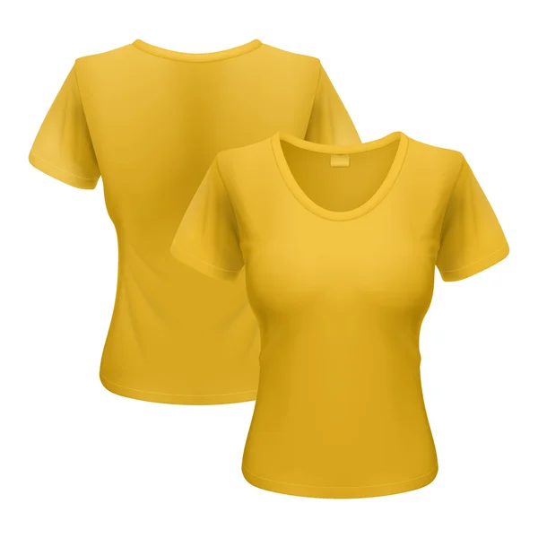 Conjunto de t-shirts de mulher — Vetor de Stock