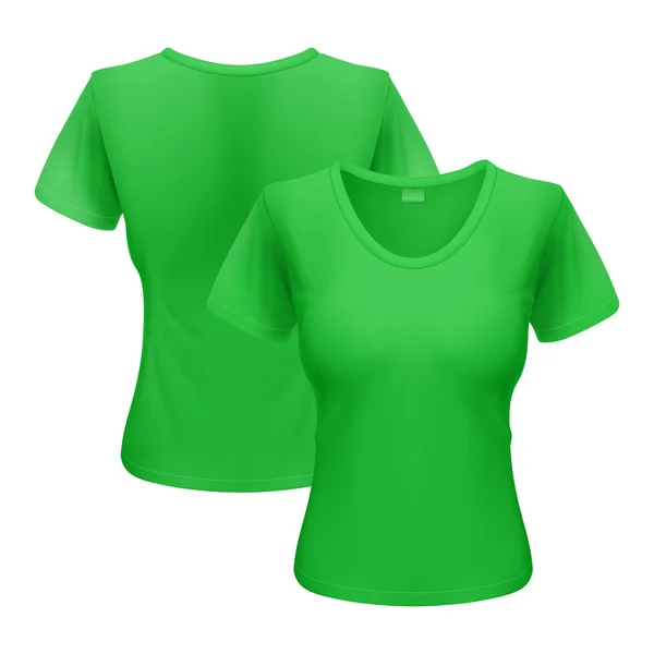 Conjunto de camisetas de mujer — Vector de stock