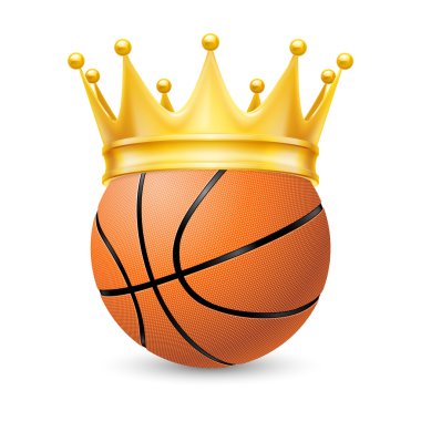 Altın kaplama bir basketbol topu