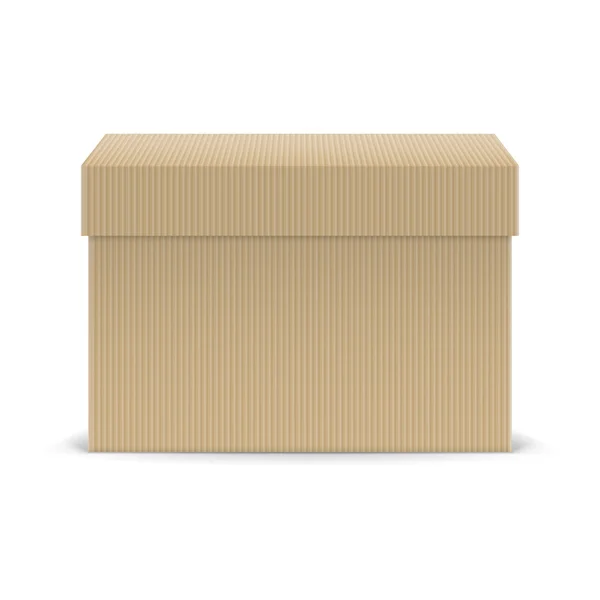 Закриті картонну коробку — стоковий вектор