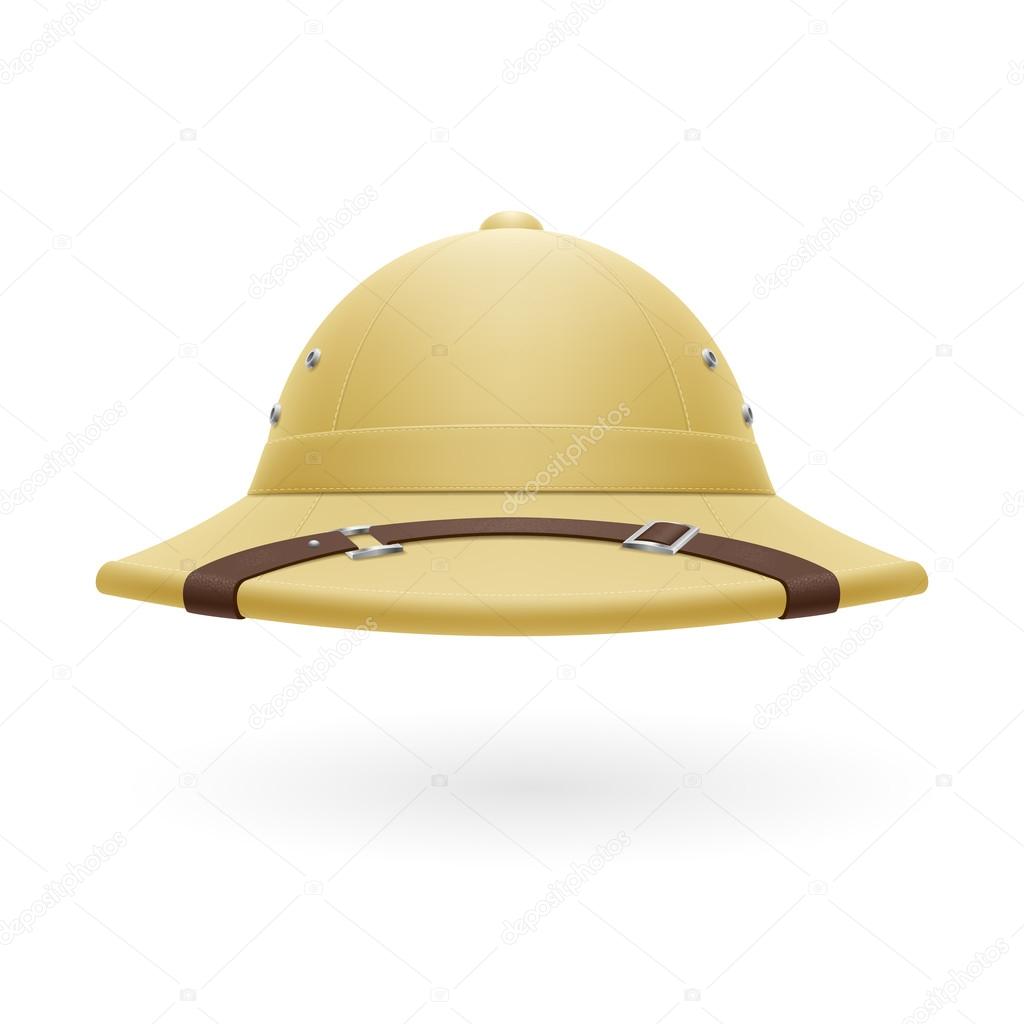 Pith helmet isolated on a white background