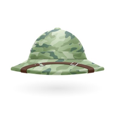 Pith camouflage helmet clipart
