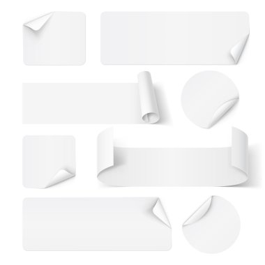 Kağıt çıkartmaları.