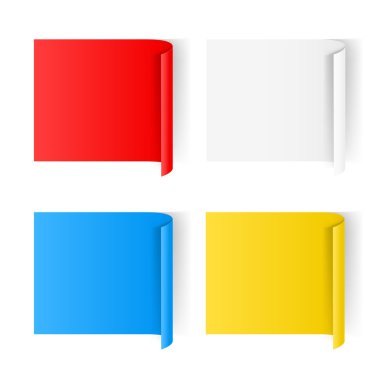 Kağıt çıkartmaları.