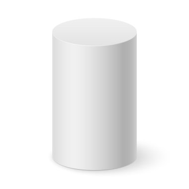 Tasarım için beyaz silindiri