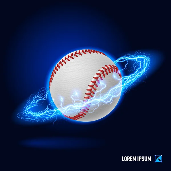 Béisbol de alto voltaje — Vector de stock