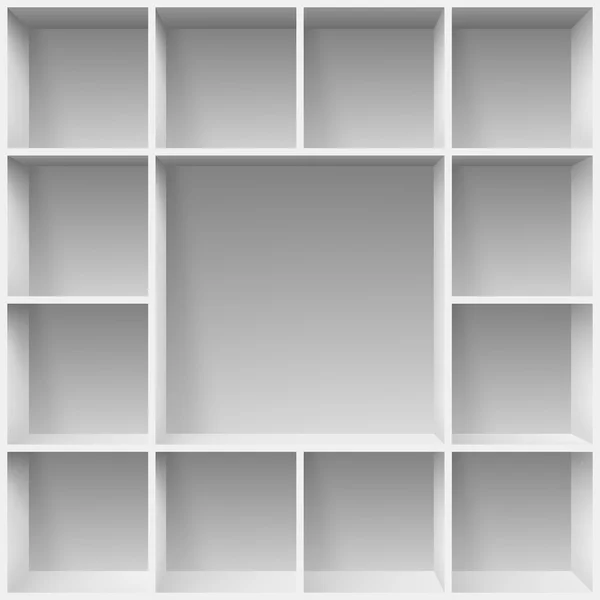 Shelves design template — Stock Vector