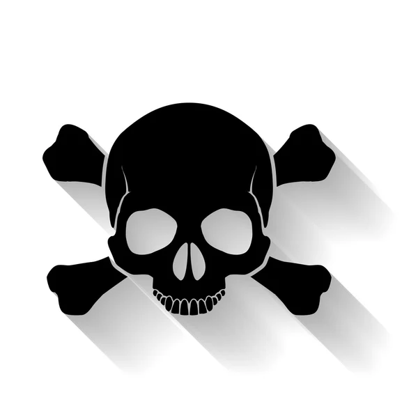 Skull and cross-bones — Stock Vector