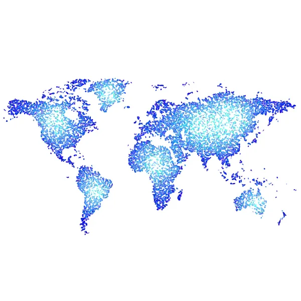 Mapa del mundo abstracto — Archivo Imágenes Vectoriales