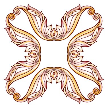 Floral cross element