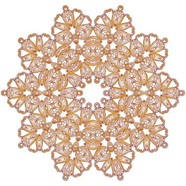 Süslü çiçek desenli beyaz