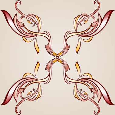 Floral cross element