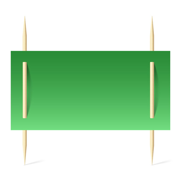 Green paper on toothpicks