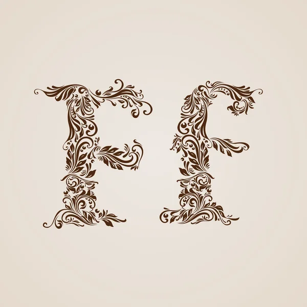 Награждённая буква f — стоковый вектор