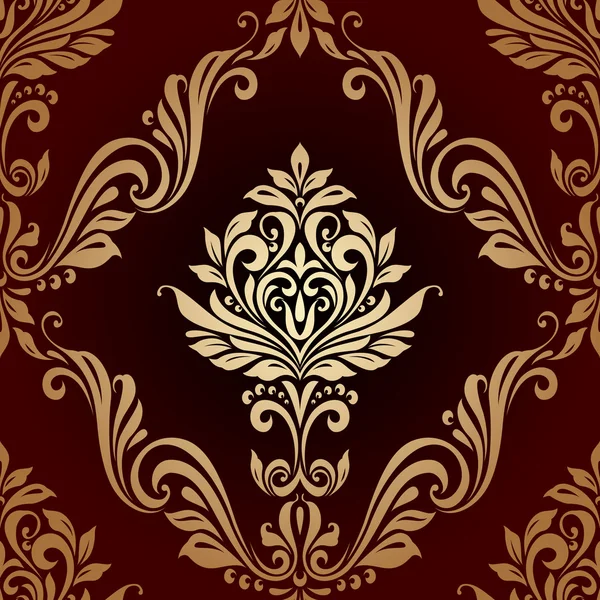 Floral seamless vintage pattern background luxury style — Stock Vector