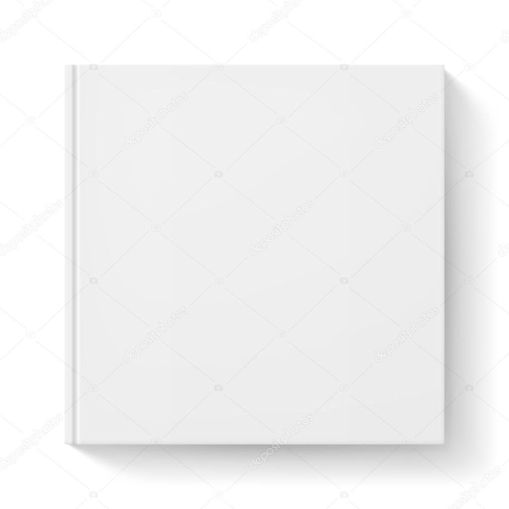 Notebook with white cover. Illustration for design