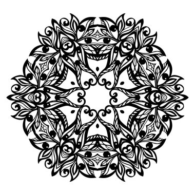 Çiçek öğe üzerinde beyaz izole dekorasyon için