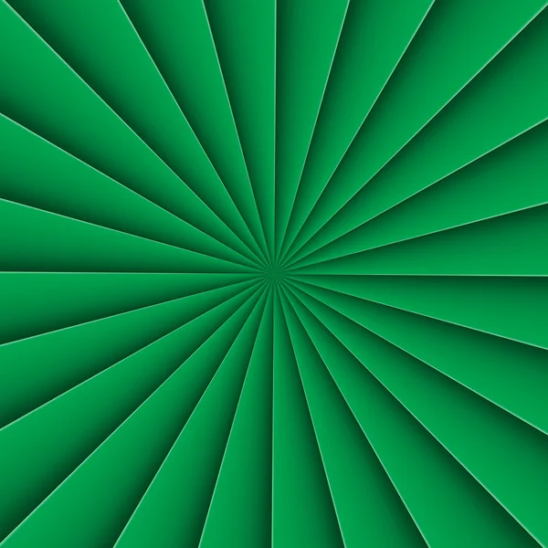 Fond vert sous forme abstraite ventilateur avec ligne de flexion — Image vectorielle