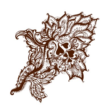 Kına ile boyalı öğesi