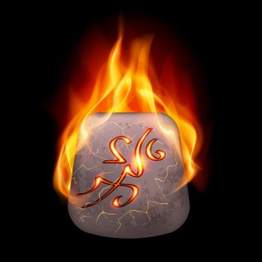 Sihirli rune taş yazma