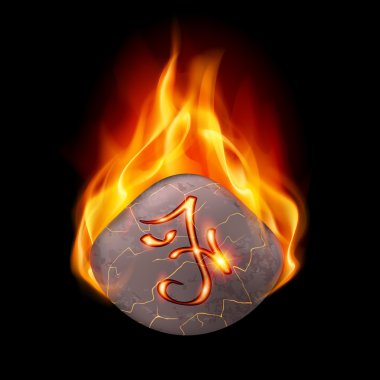 Sihirli rune taş yazma