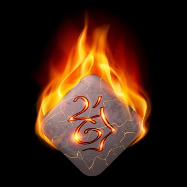 Sihirli rune taş yazma