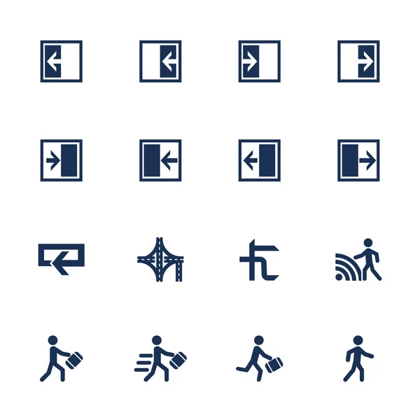 Movement direction icons — Stock Vector