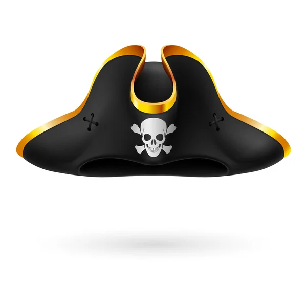 Пірат трикутному капелюсі — стоковий вектор
