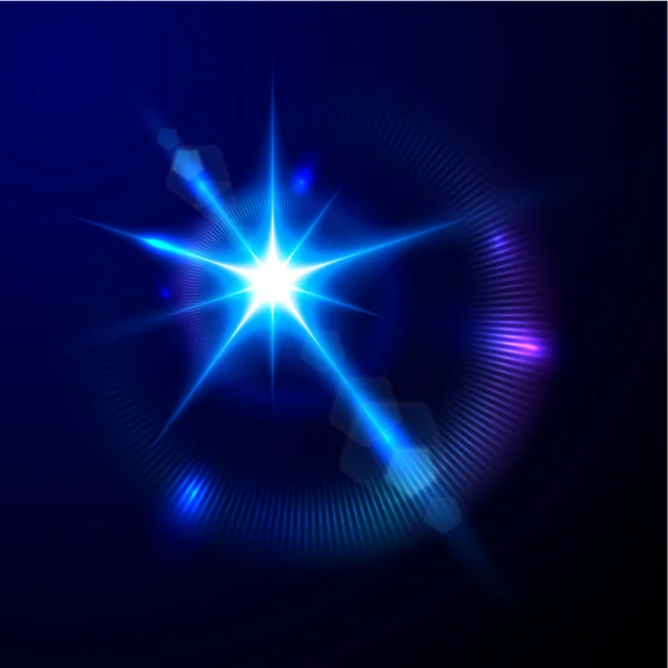 Star bokeh lumineux — Image vectorielle