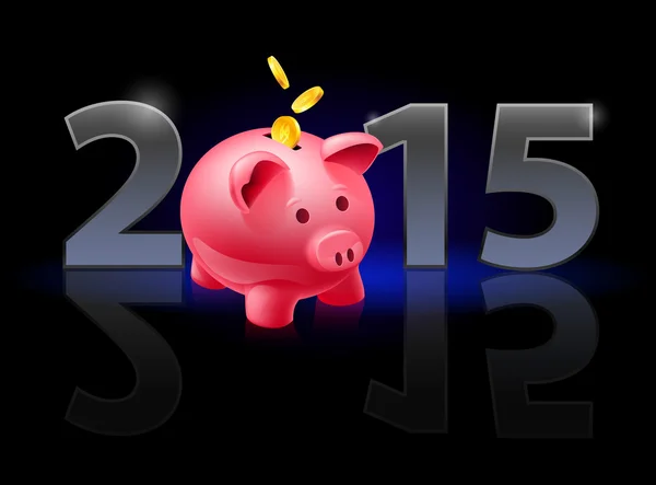 Nuevo año 2015 — Vector de stock