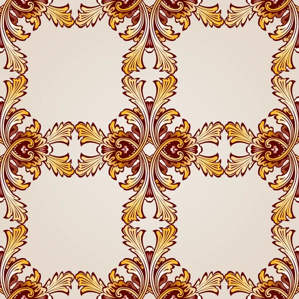 Насыщенный бесшовный абстрактный цветочный узор в виде рамок — стоковый вектор