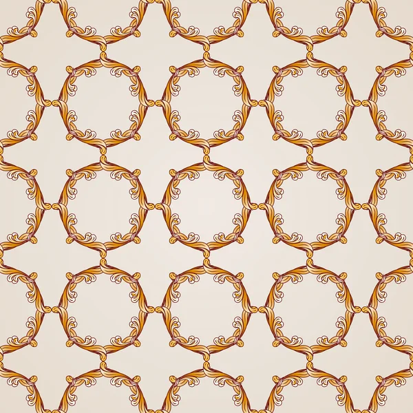 Patrón floral abstracto sin costuras en la forma de malla — Vector de stock