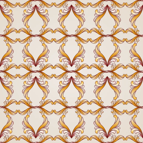 Бесшовный абстрактный цветочный узор в виде декоративных лоз — стоковый вектор