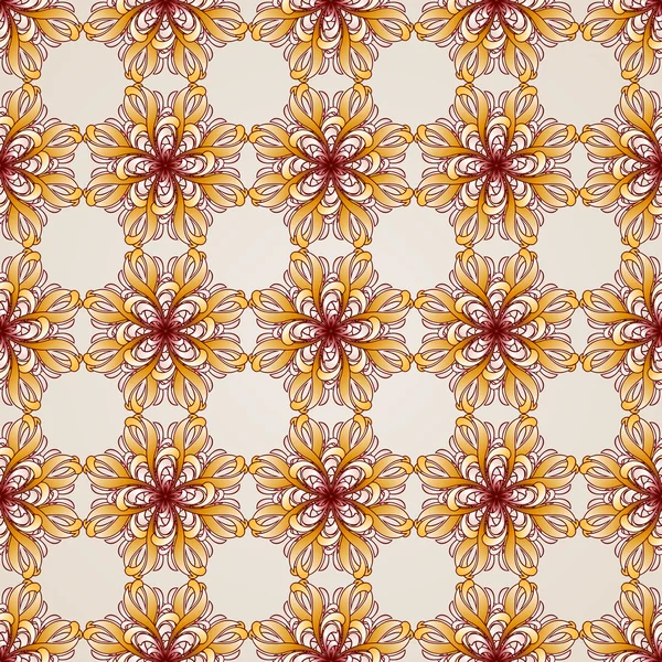 Бесшовный абстрактный цветочный узор в форме цветов — стоковый вектор