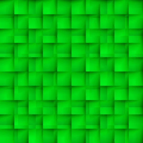 Бесшовный текстурный рисунок зеленого цвета в виде клеток — стоковый вектор