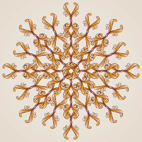 フォーム花の抽象花柄要素 — ストックベクタ