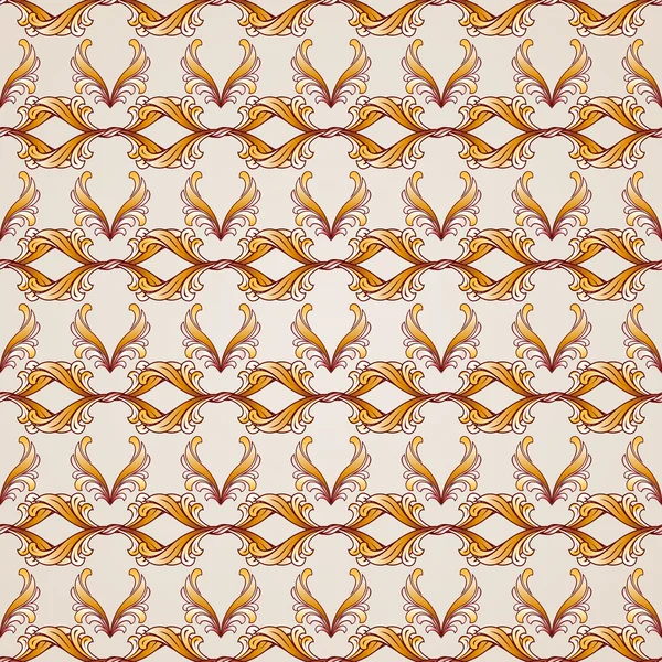 Naadloze abstract floral patroon in de vorm van sierlijke elementen — Stockvector