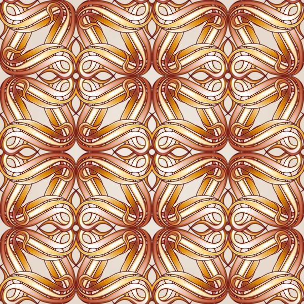 Бесшовный абстрактный цветочный узор в бежевом цвете — стоковый вектор