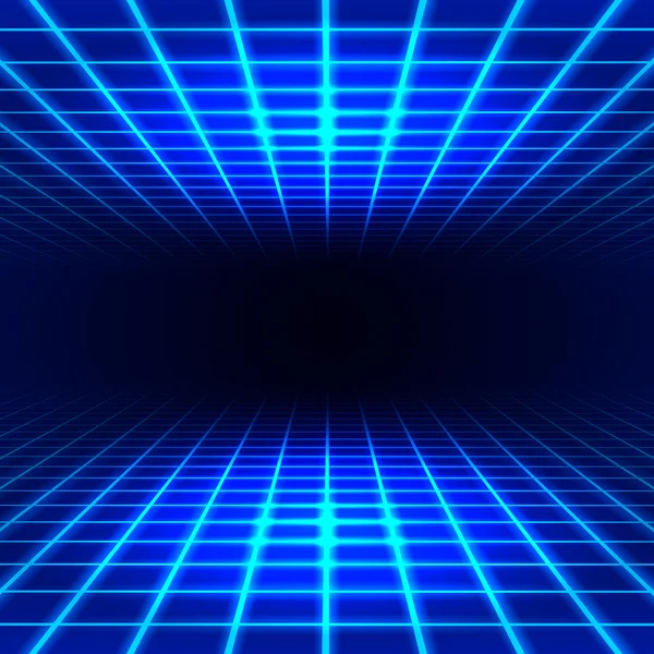 Dimensional grid space — Stock Vector