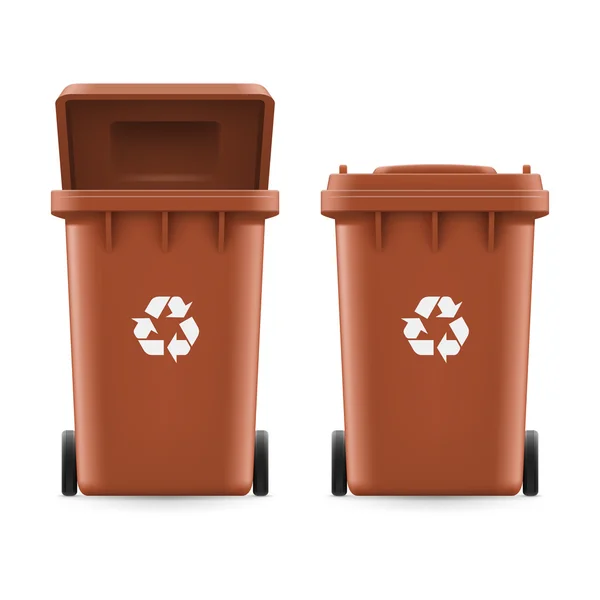 Buckets for trash — Stock Vector