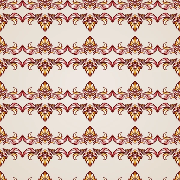 Fondo floral inconsútil Vintage — Vector de stock