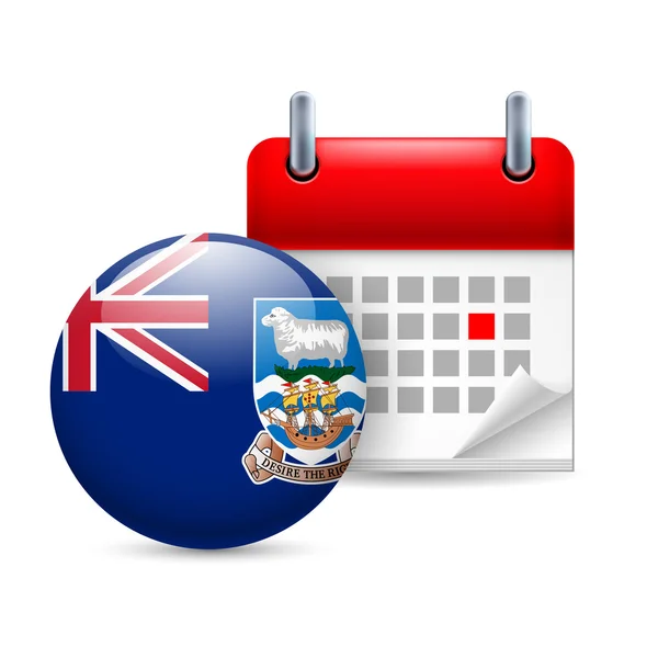 Icon of national day on falkland islands — Stock Vector