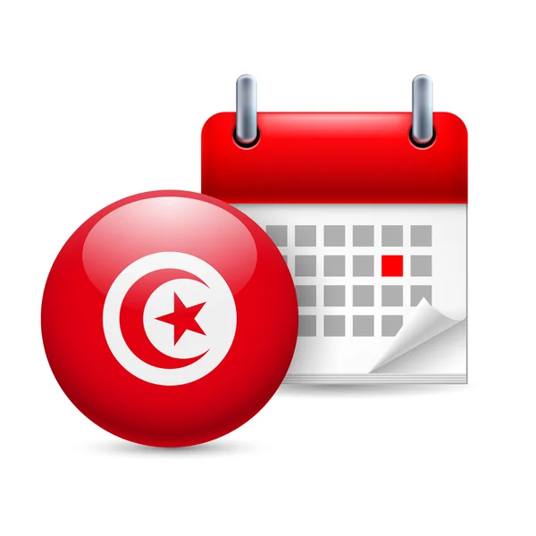 Icon of national day in tunisia — Stock Vector