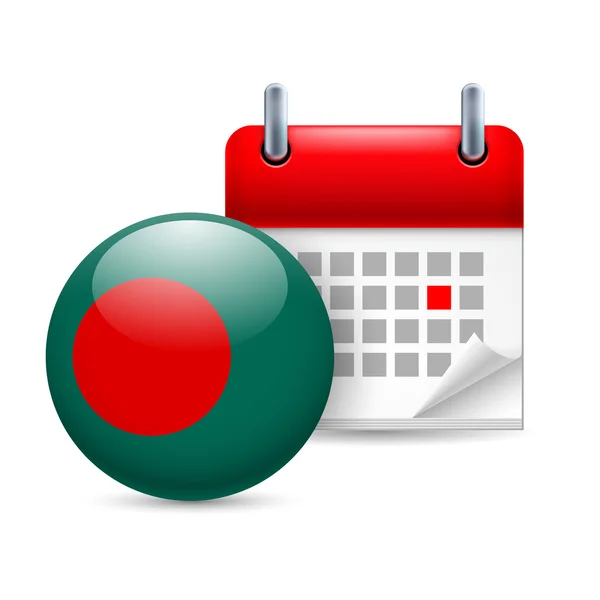 Ikona národního dne v Bangladéši — Stockový vektor