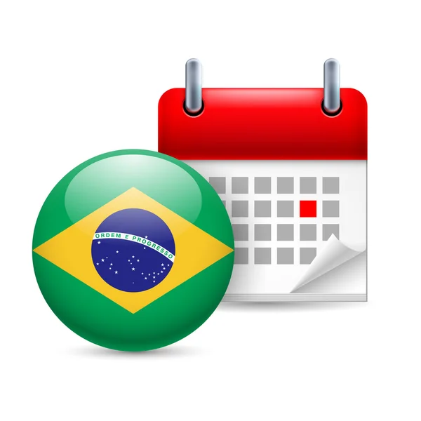 Icon of national day in brazil — Stock Vector