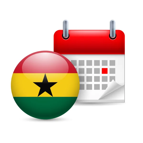 Ícone do dia nacional em ghana — Vetor de Stock