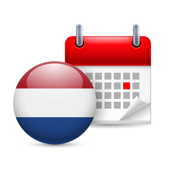 Icon of national day in netherlands — Stock Vector