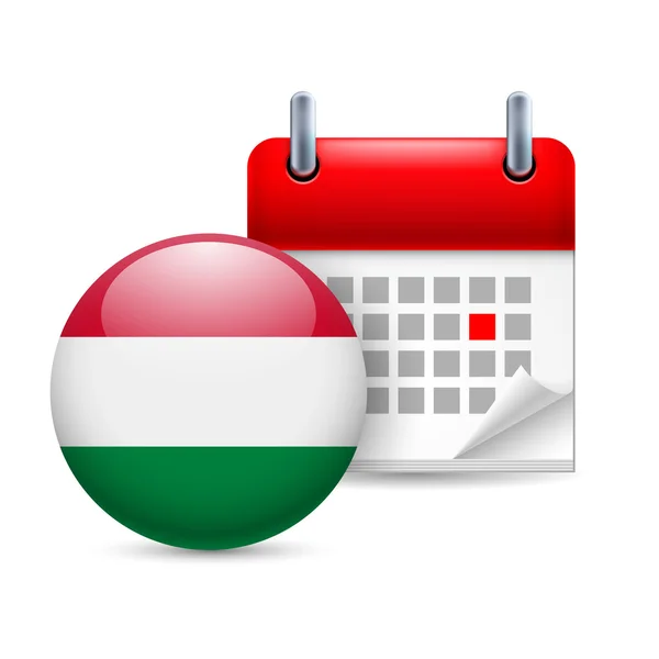 Icon of national day in hungary — Stock Vector