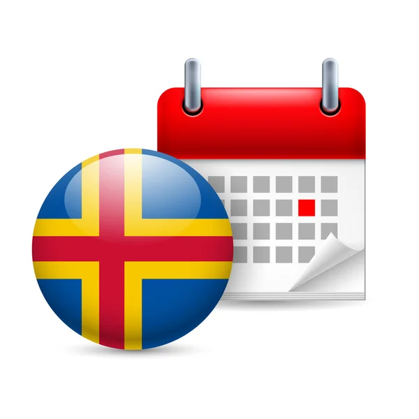 Icon of national day on aland islands — Stock Vector