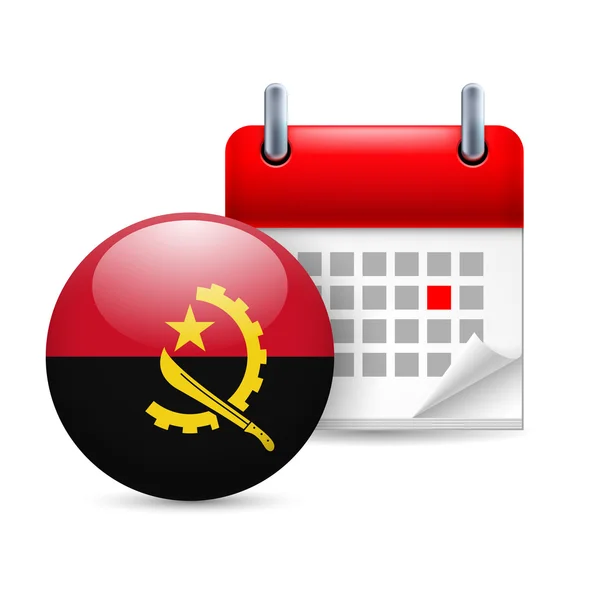 Icon of national day in angola — Stock Vector